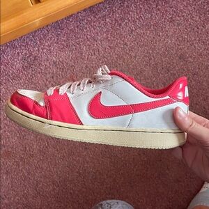 Nike Red and White Casual Sneakers